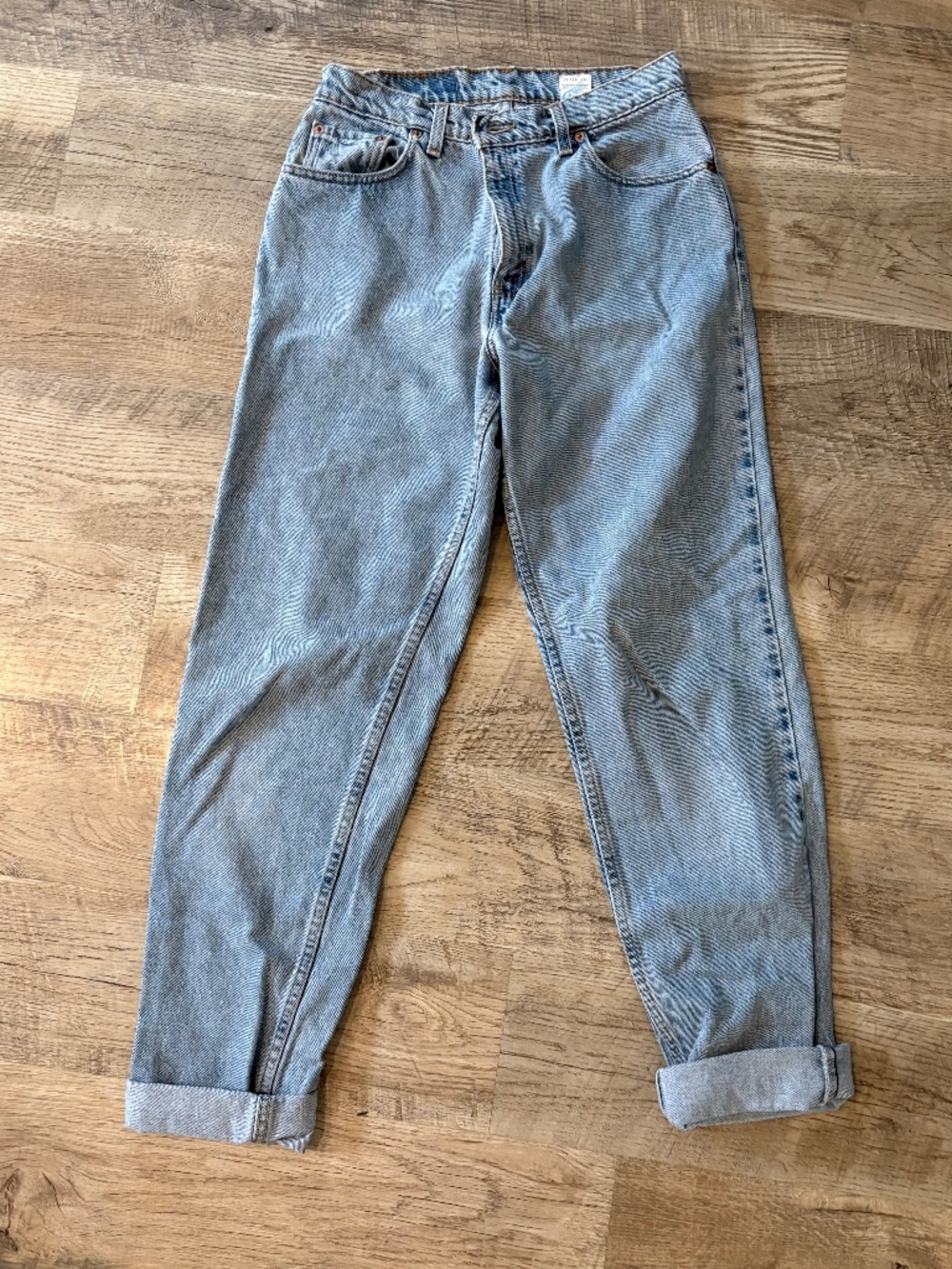 Vintage Levi's 550 Relaxed Fit Tapered Leg Jeans Light Wash Size 11 Jr